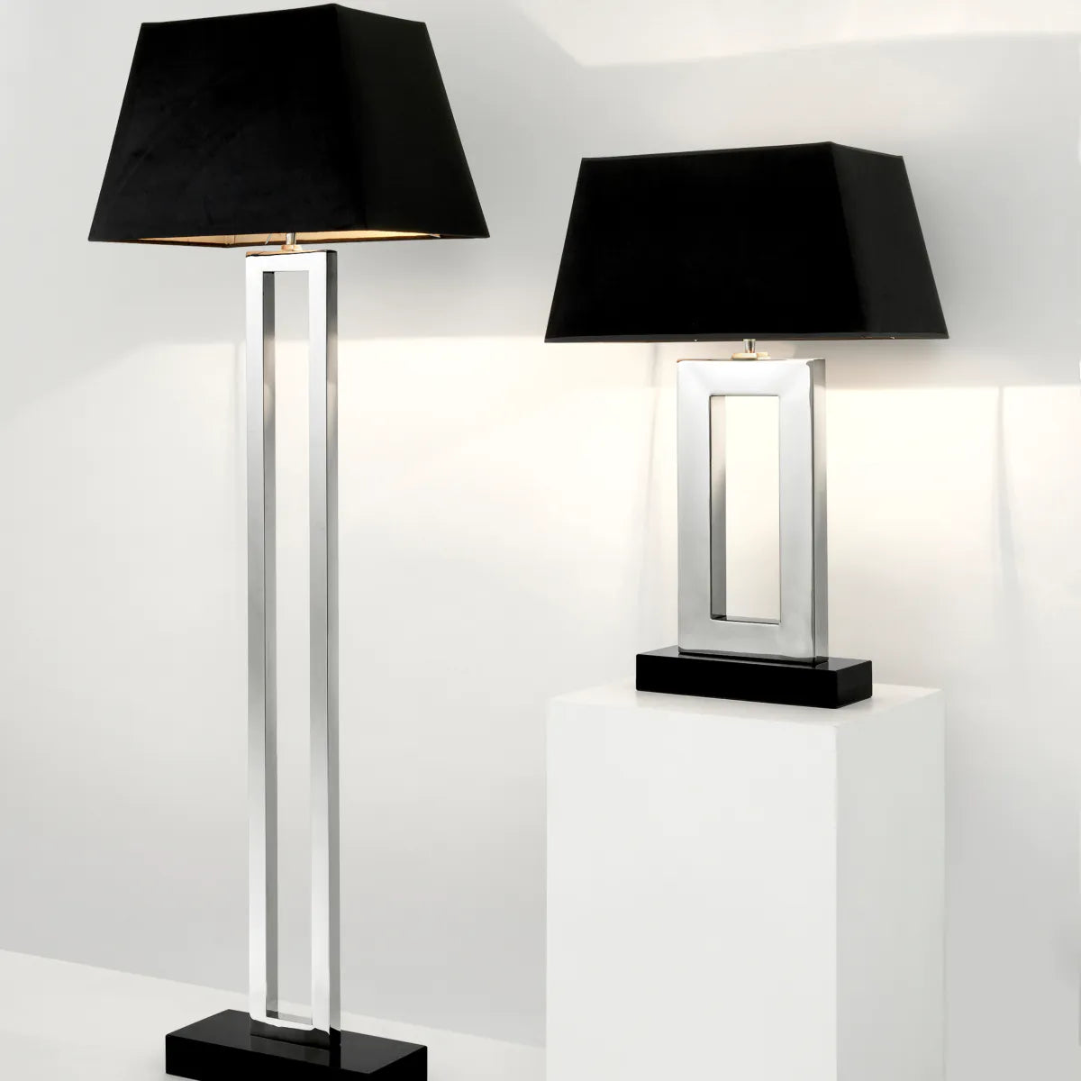 Table Lamp Arlington - Polished Stainless Steel