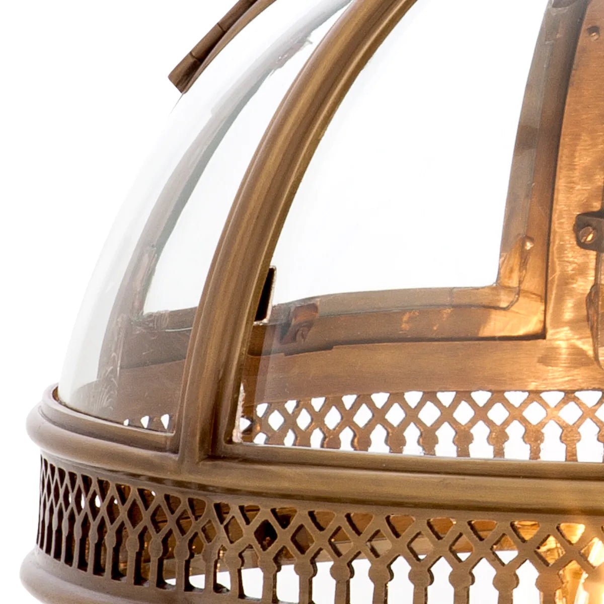 Lantern Residential M - Antique Brass Finish