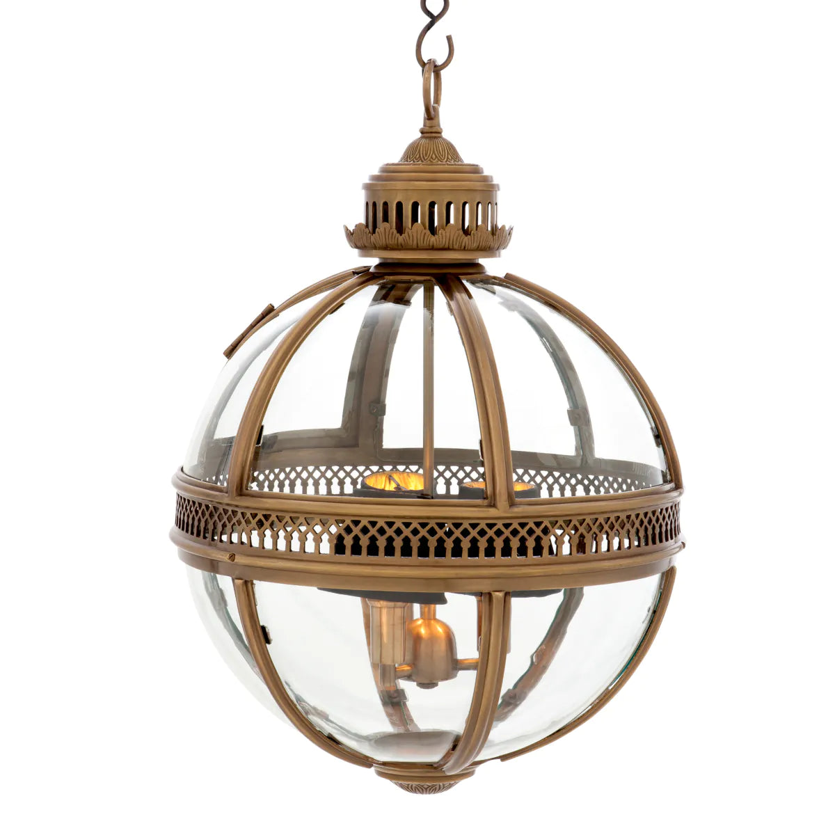 Lantern Residential M - Antique Brass Finish