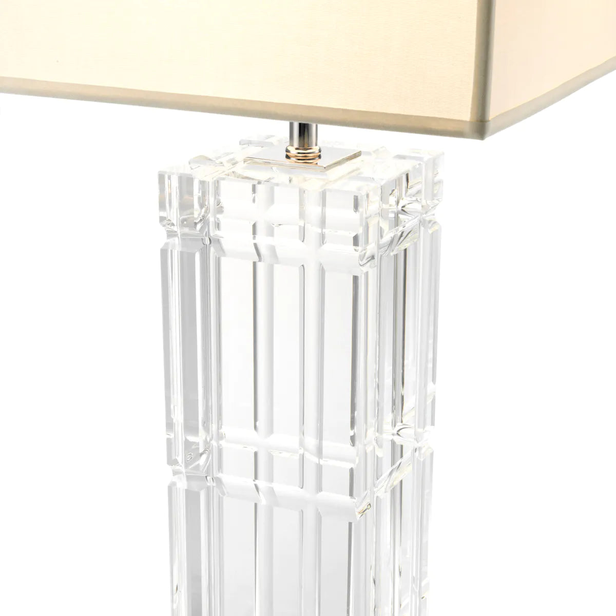 Table Lamp Universal - Crystal Glass | Nickel Finish