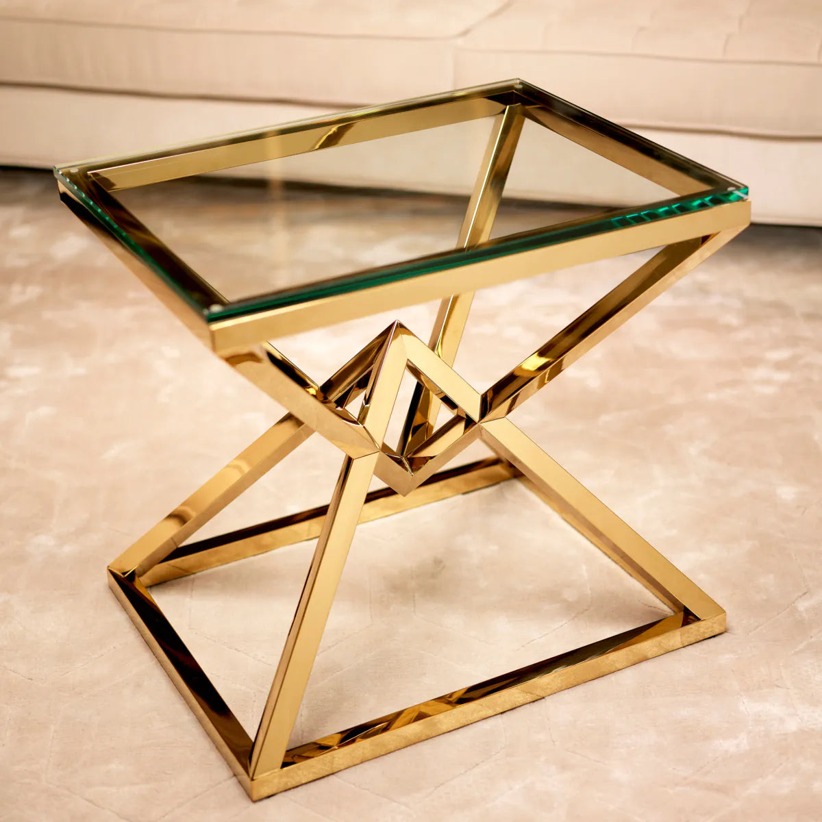 Side Table Connor - Gold Finish