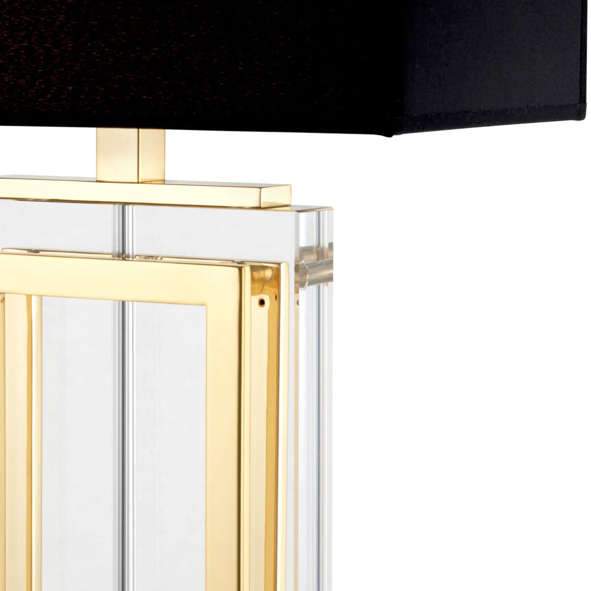 Table Lamp Arlington Crystal - Black Shade | Gold Finish