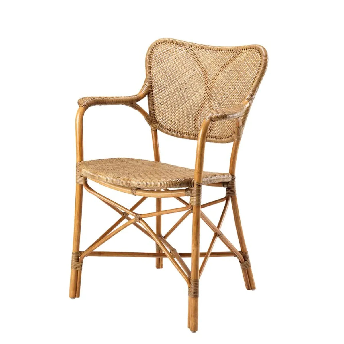 Wicker arm dining chairs sale