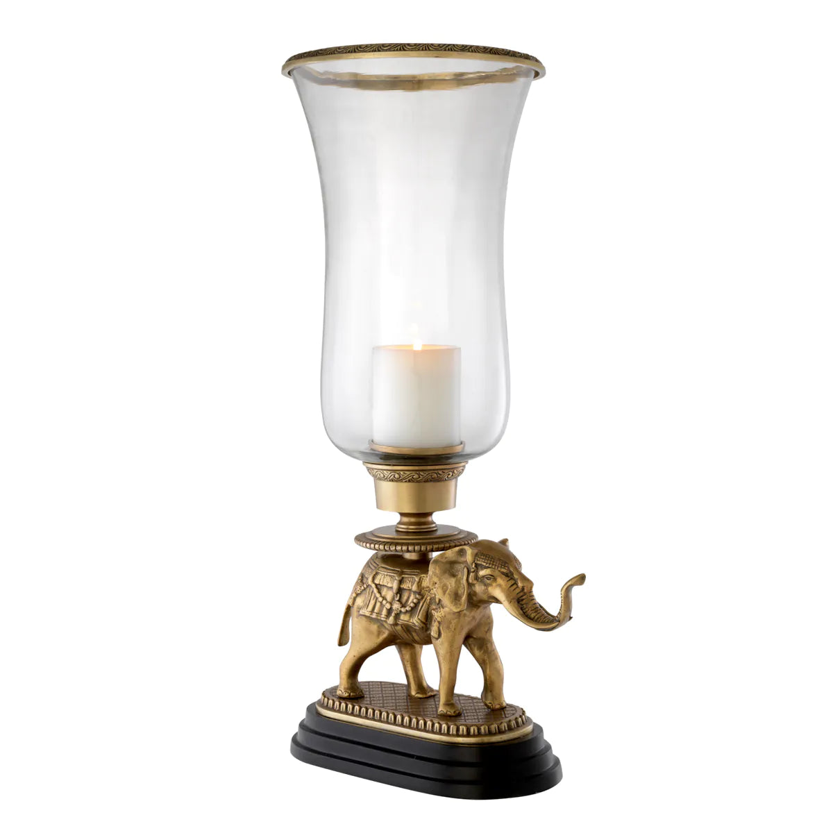 Hurricane Elephant - Vintage Brass Finish