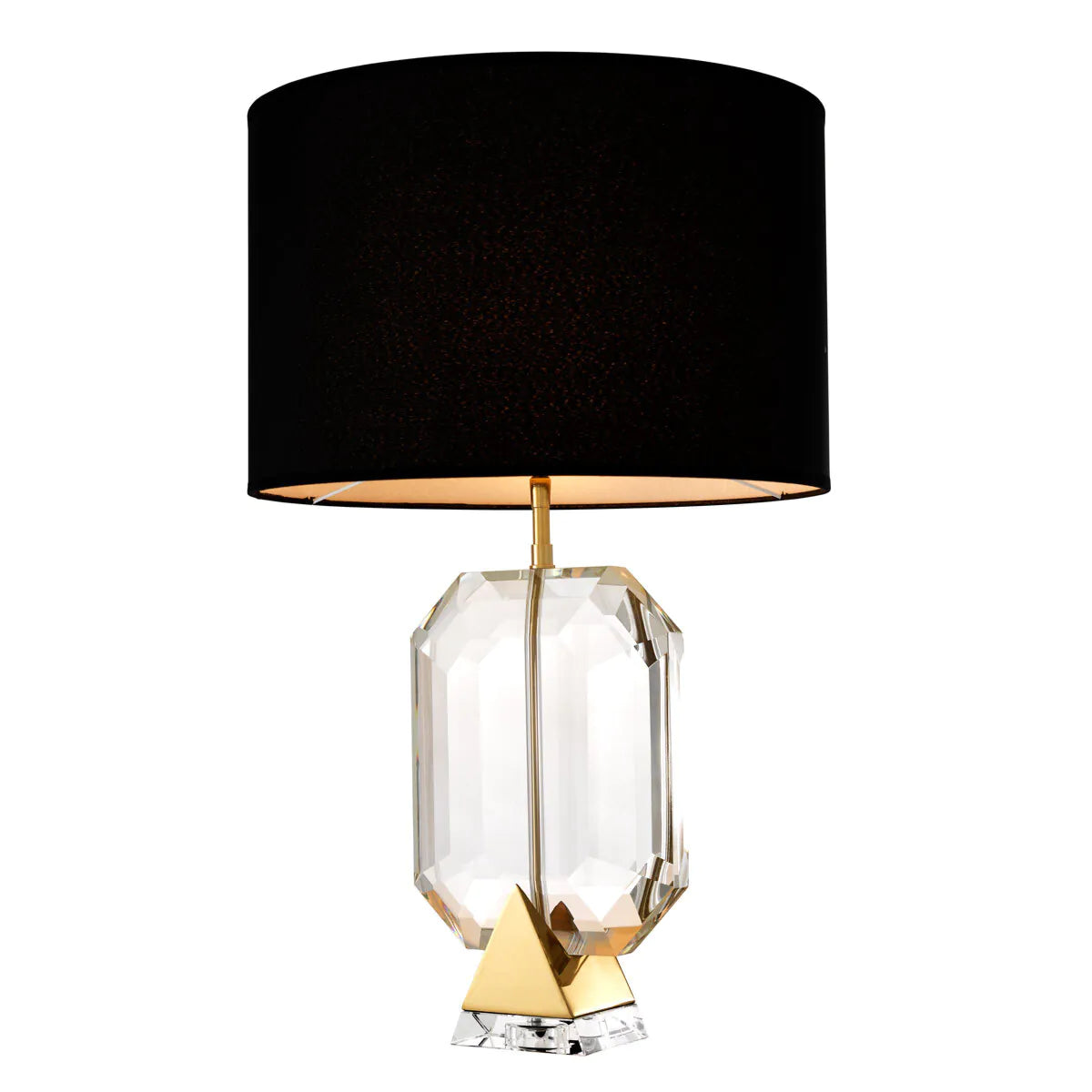 Table Lamp Emerald - Black Shade | Gold Finish