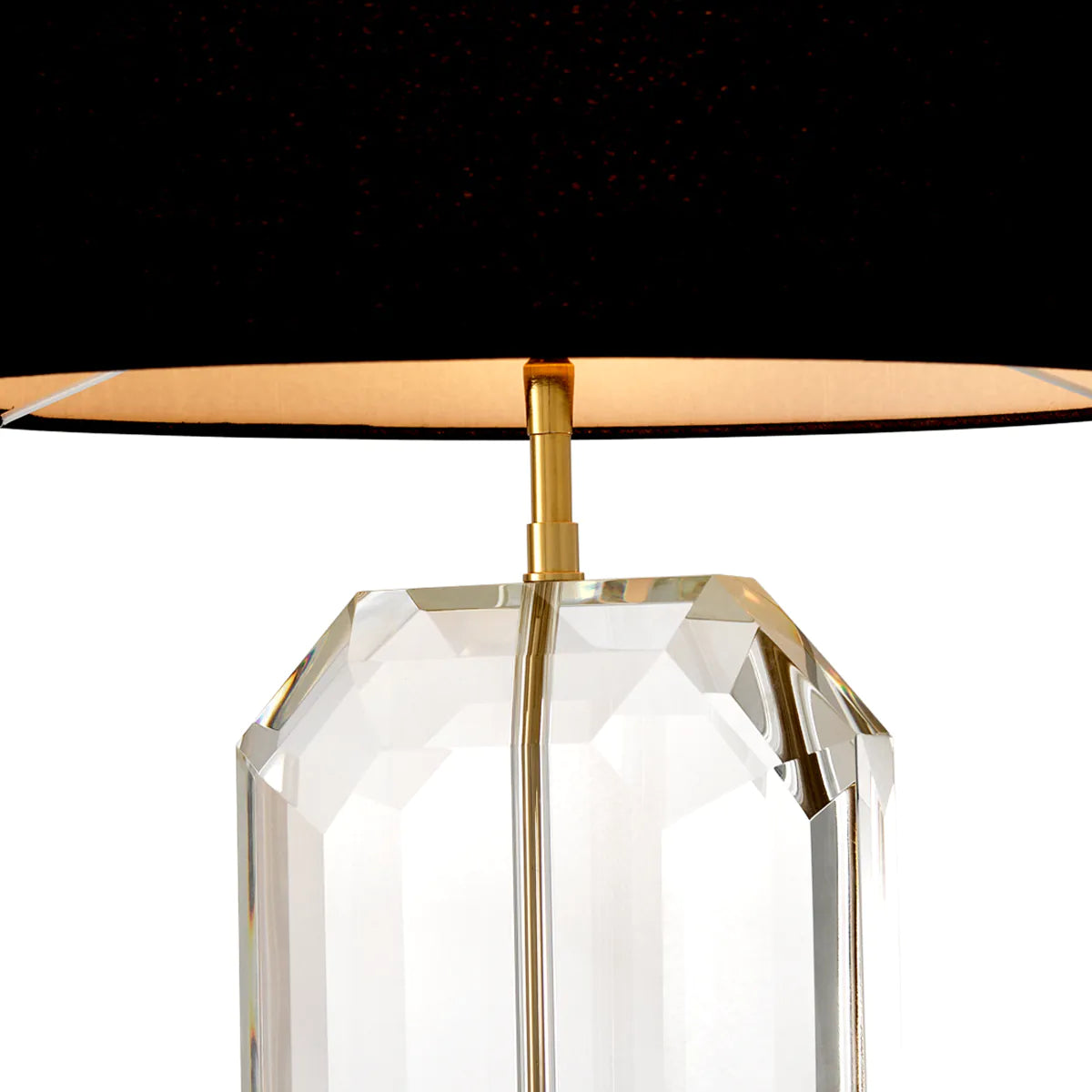 Table Lamp Emerald - Black Shade | Gold Finish