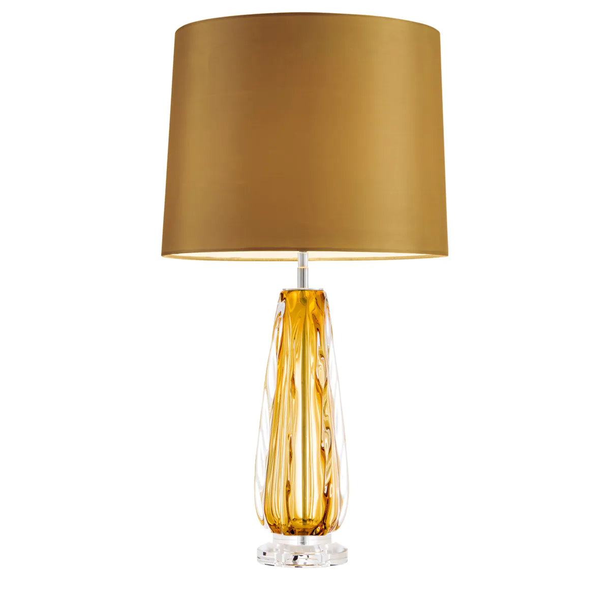 Table Lamp Flato - Yellow Solid Glass