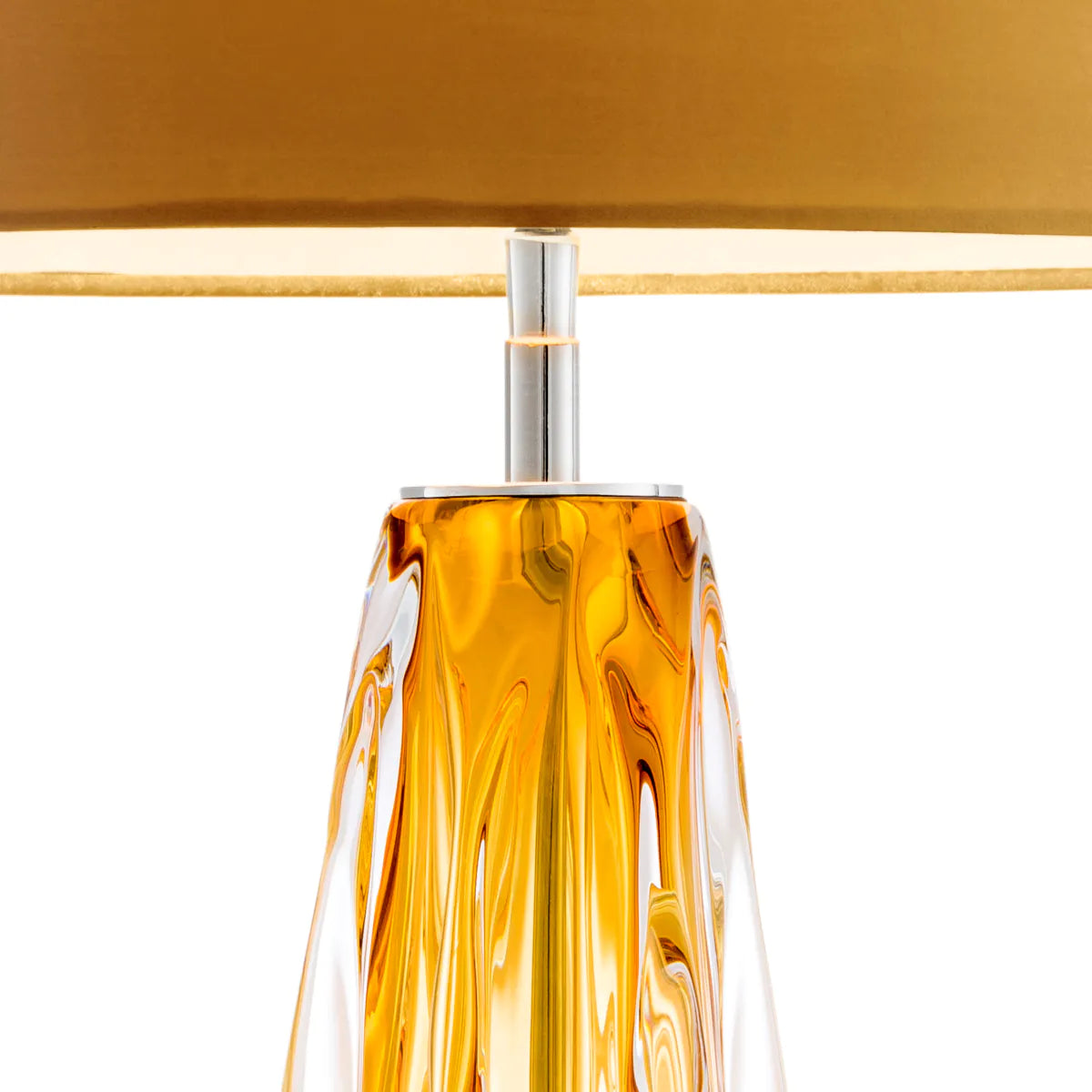 Table Lamp Flato - Yellow Solid Glass
