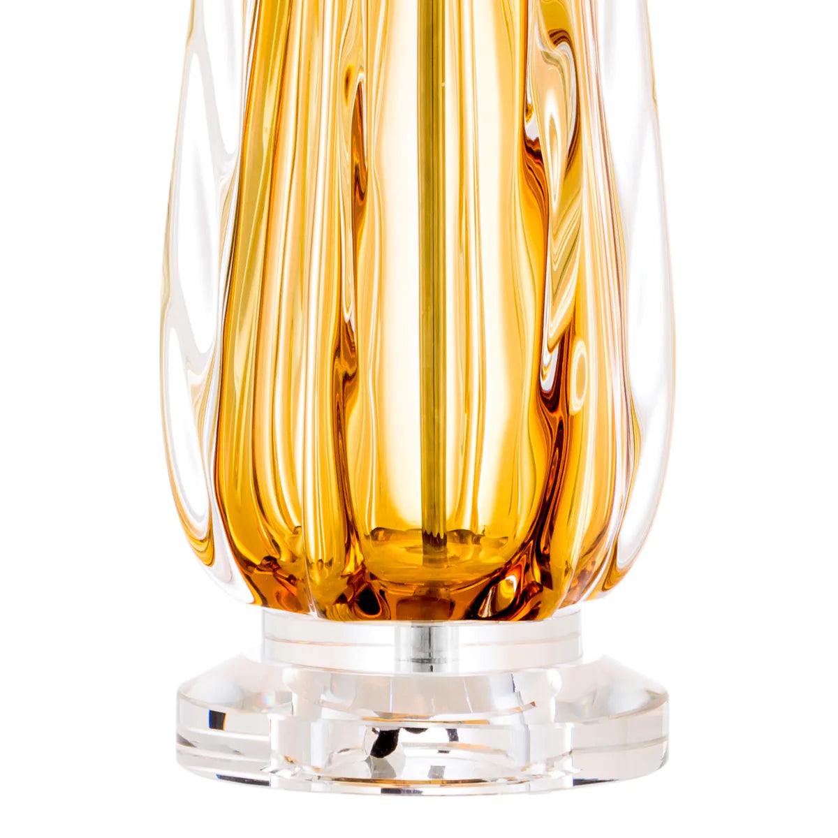 Table Lamp Flato - Yellow Solid Glass