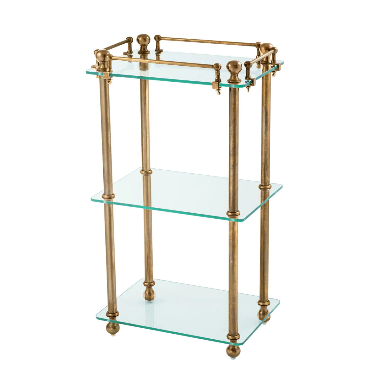 Bathroom Rack Devon - Vintage Brass Finish