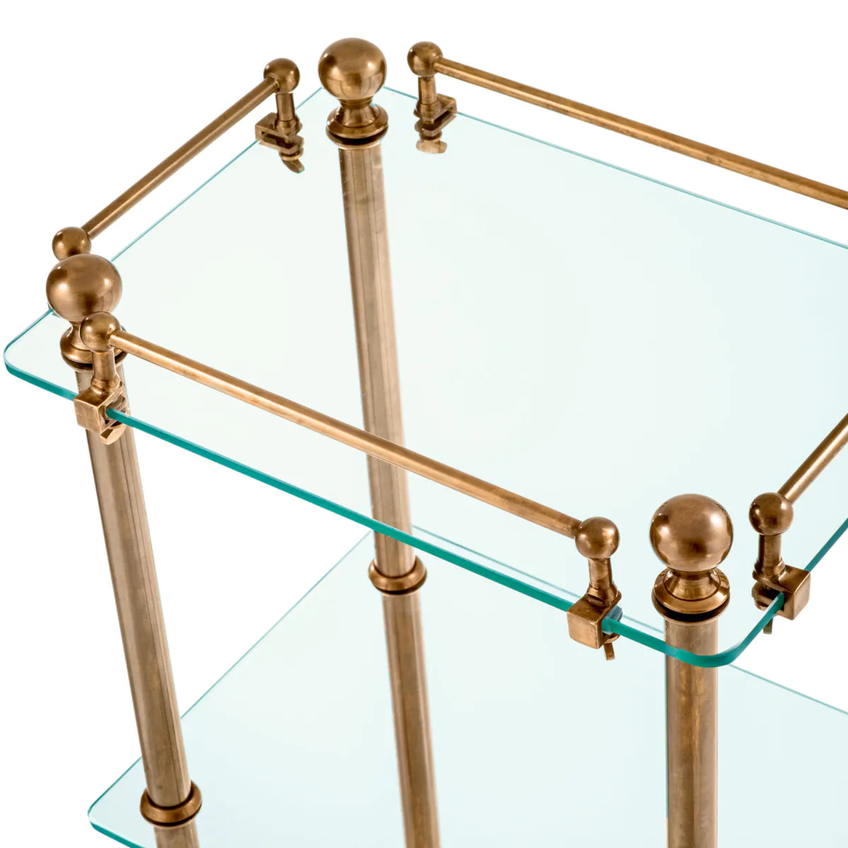 Bathroom Rack Devon - Vintage Brass Finish