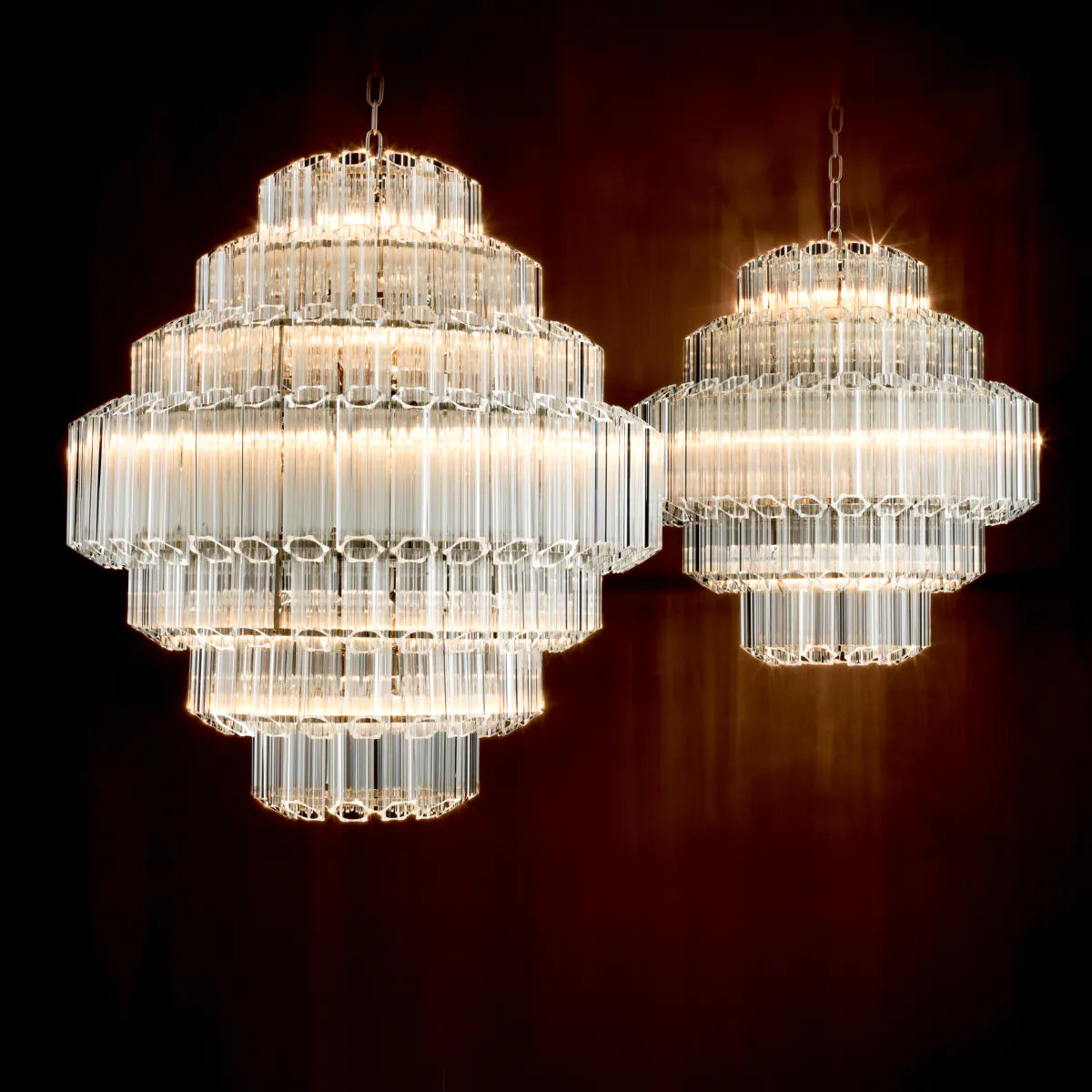 Chandelier Vittoria L - Clear Glass