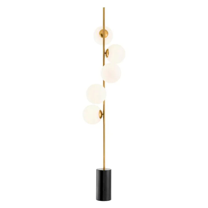 Floor Lamp Tempo - Brass Finish / B.Marble Base