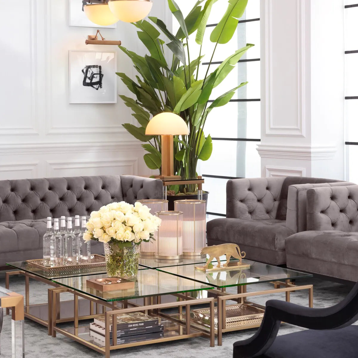 Table Lamp Berkley - Antique Brass Finish