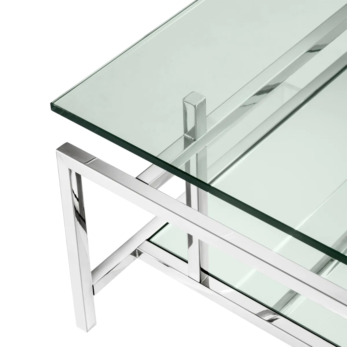 Coffee Table Superia - Polished Stainless Steel