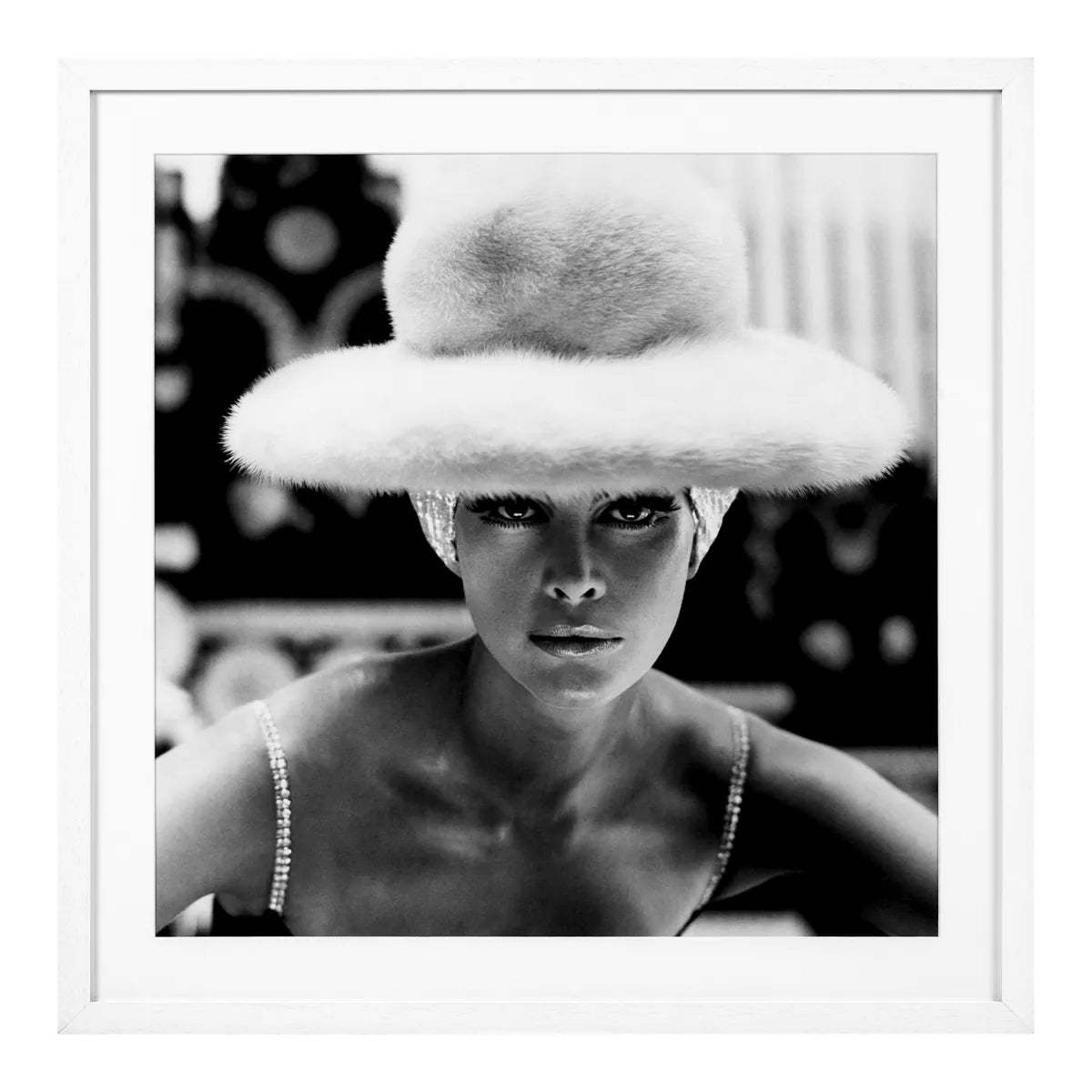 Print Vogue 1965 - White Wooden Frame