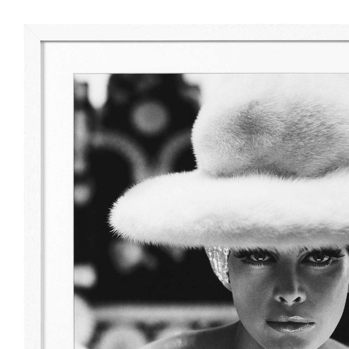 Print Vogue 1965 - White Wooden Frame