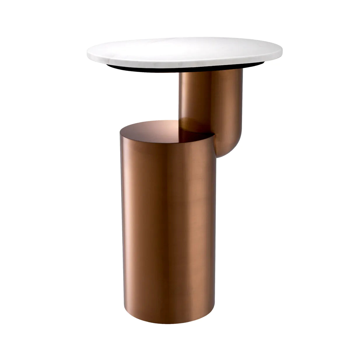 Side Table Tosca - Brushed Copper Finish