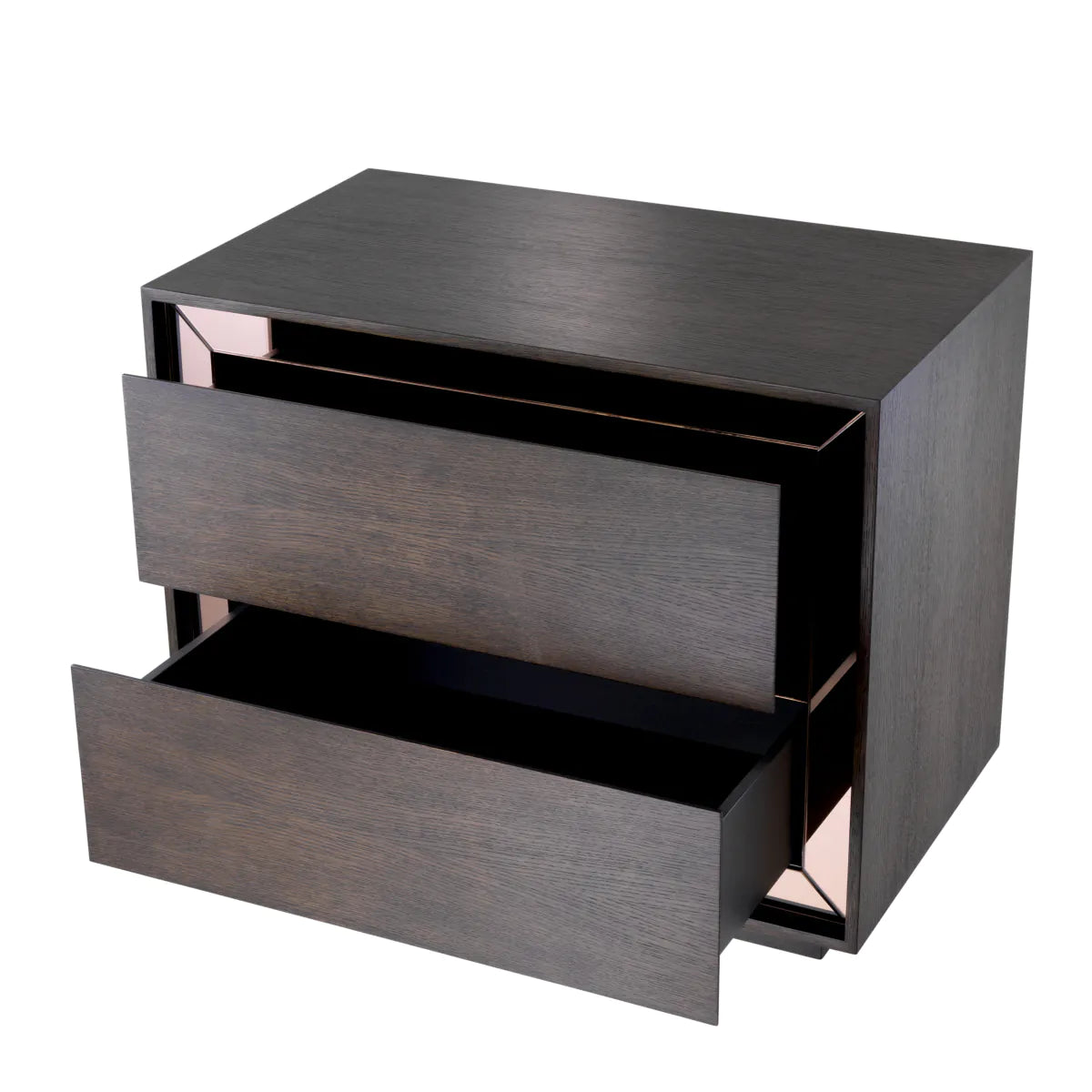 Side Table Cabas - Mocha Straight Oak Veneer