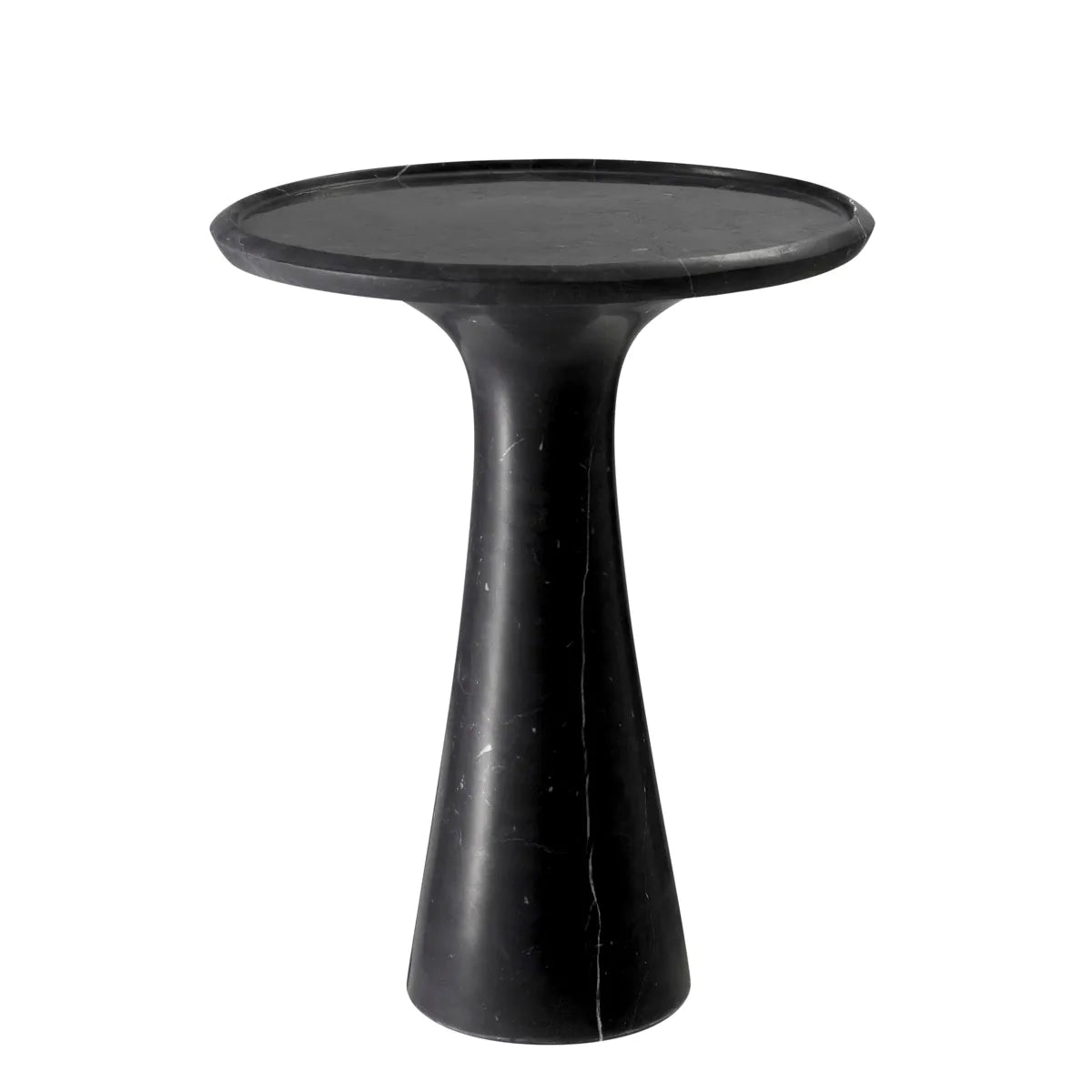 Side Table Pompano Low - Honed Black Marble - Prelude Living