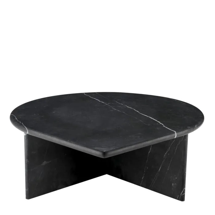 Coffee Table Naples Set Of 3 - Honed Black Marble