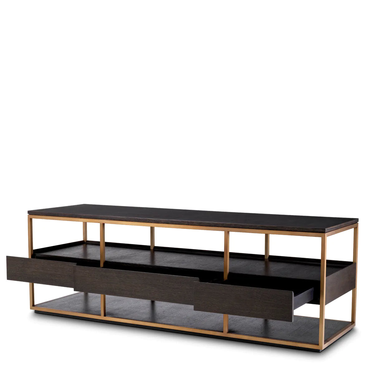 Tv Cabinet Parker S - Mocha Straight Oak Veneer