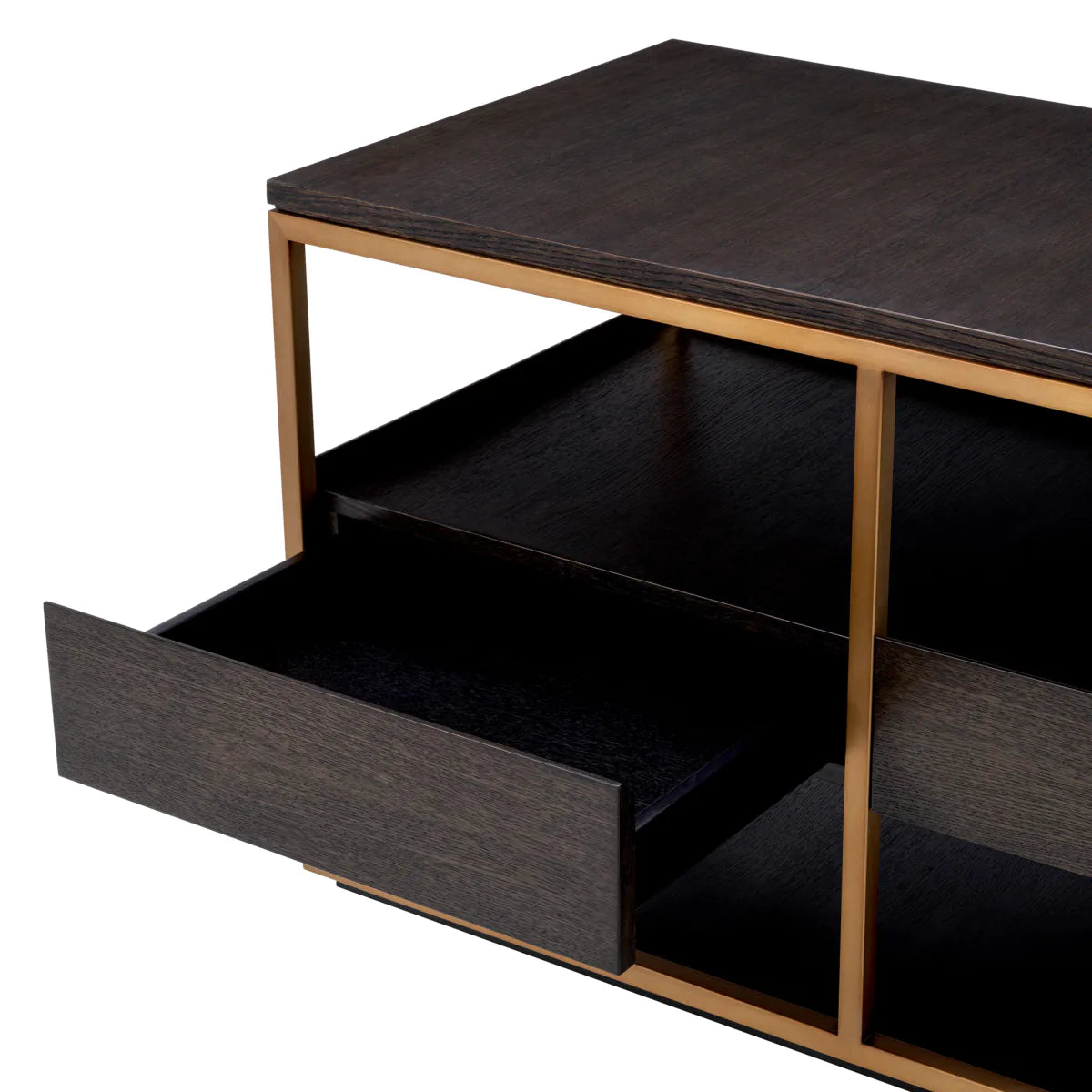 Tv Cabinet Parker S - Mocha Straight Oak Veneer