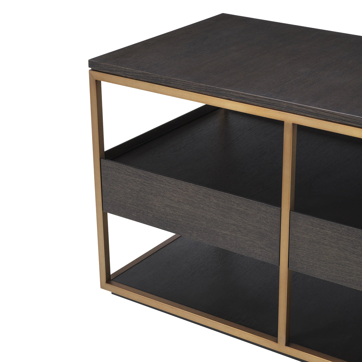 Tv Cabinet Parker S - Mocha Straight Oak Veneer