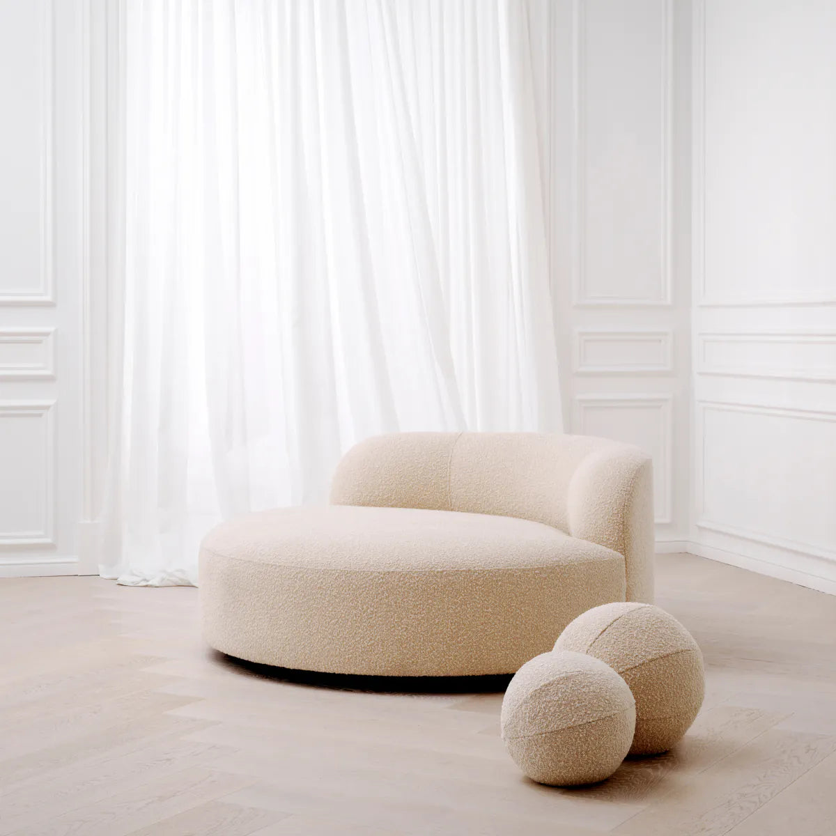 Sofa Björn Round - Bouclé Cream