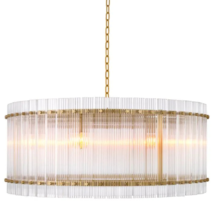 Chandelier Ruby Single - Antique Brass Finish