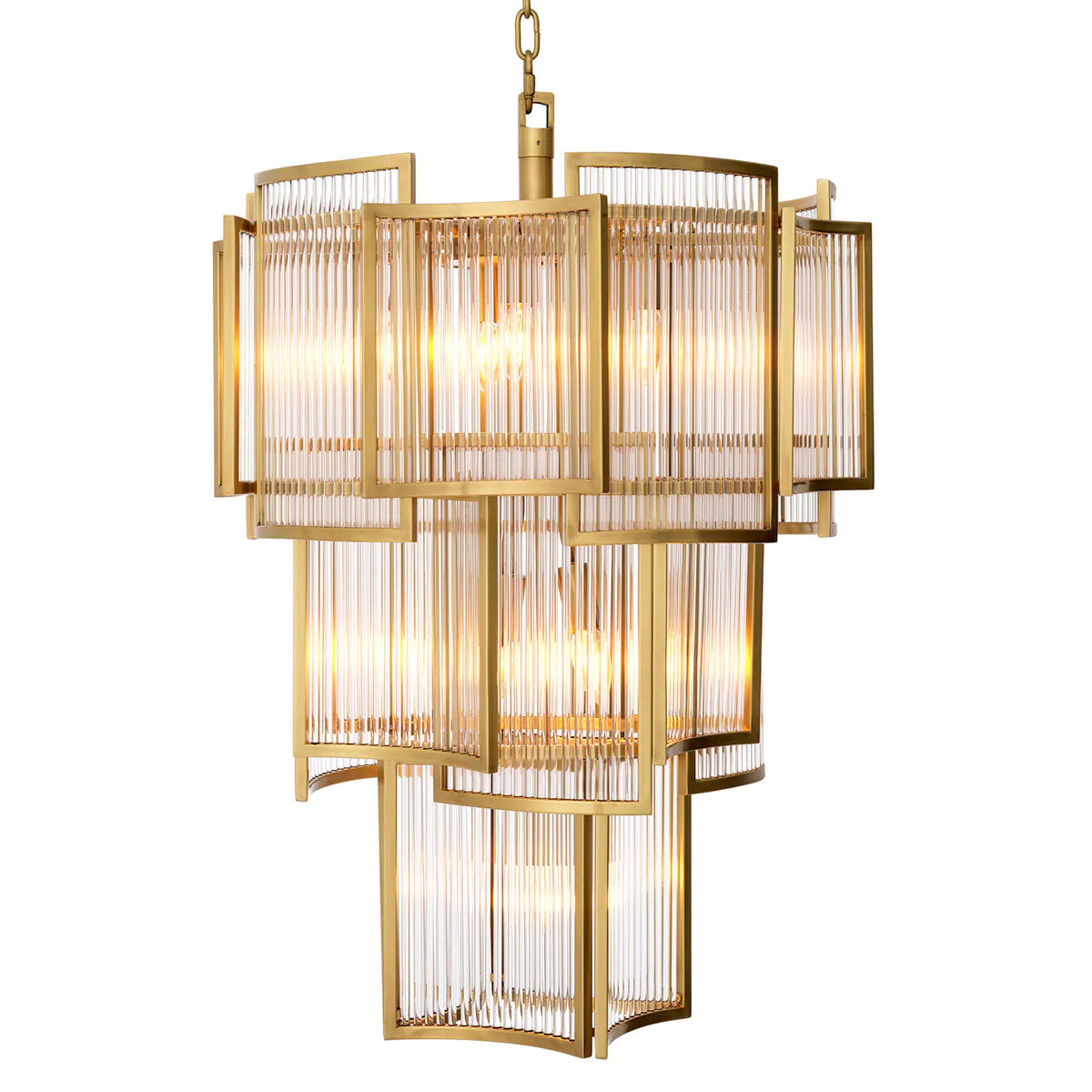 Chandelier Jet Set - Antique Brass Finish