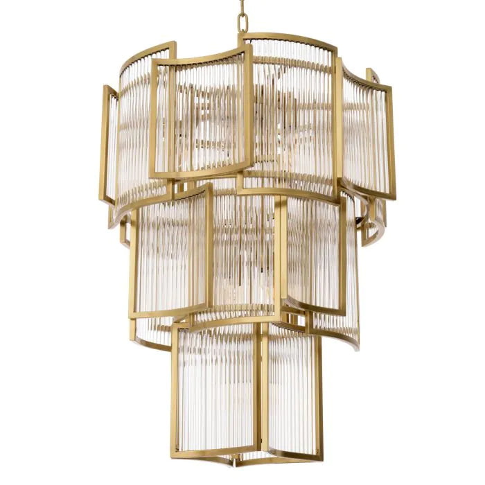 Chandelier Jet Set - Antique Brass Finish