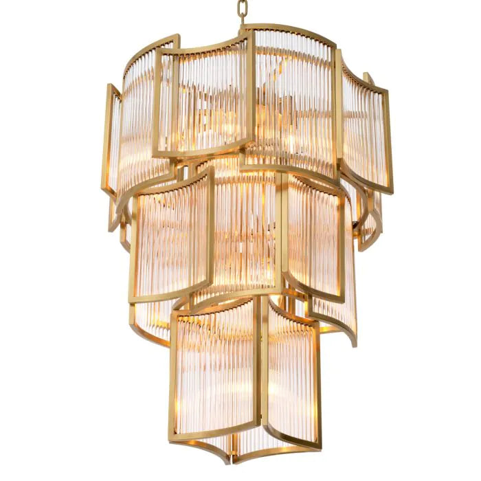Chandelier Jet Set - Antique Brass Finish