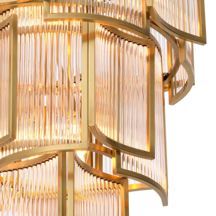 Chandelier Jet Set - Antique Brass Finish