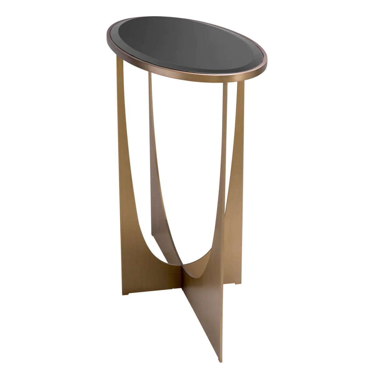 Console Table Elegance - Brushed Brass Finish