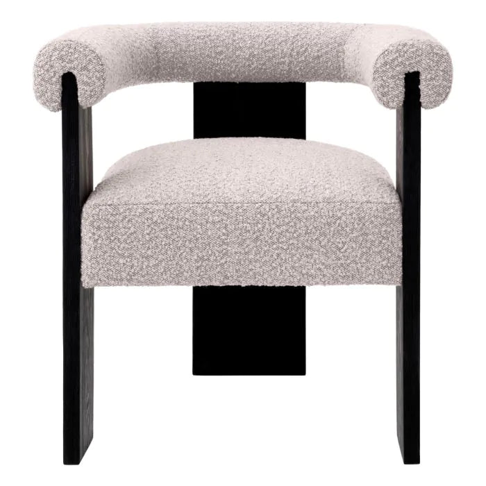 Dining Chair Percy - Bouclé Grey