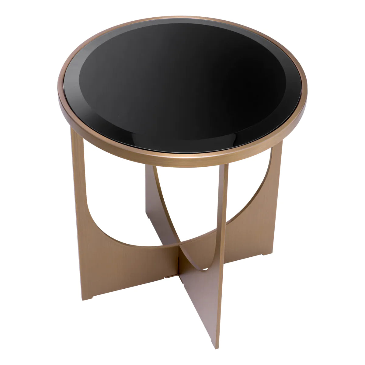 Side Table Elegance - Brushed Brass Finish