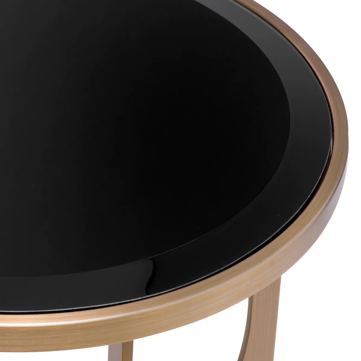 Side Table Elegance - Brushed Brass Finish