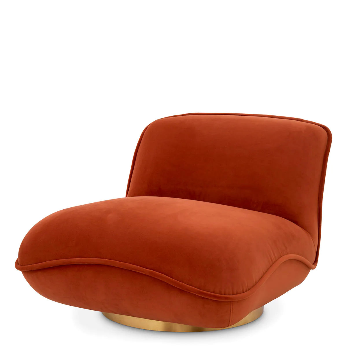 Swivel Chair Relax - Savona Orange Velvet