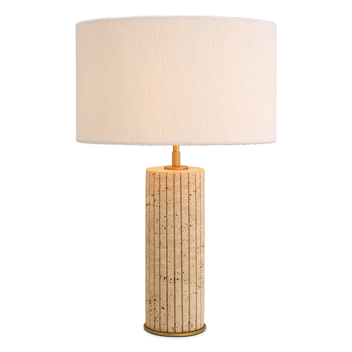Table Lamp Giova Round - Travertine