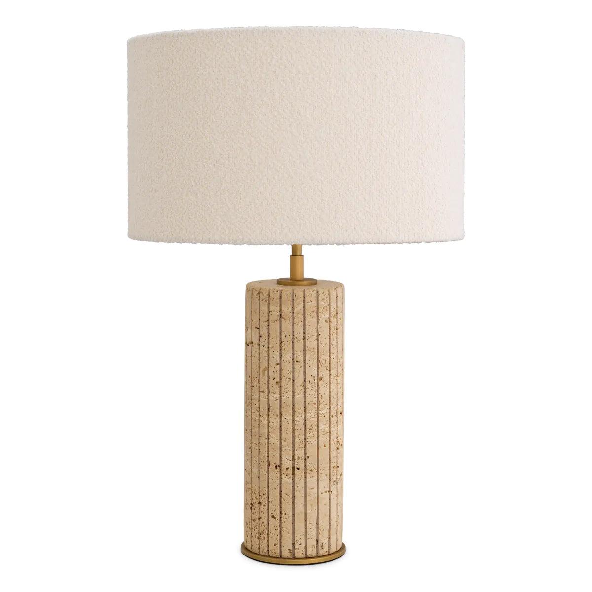 Table Lamp Giova Round - Travertine