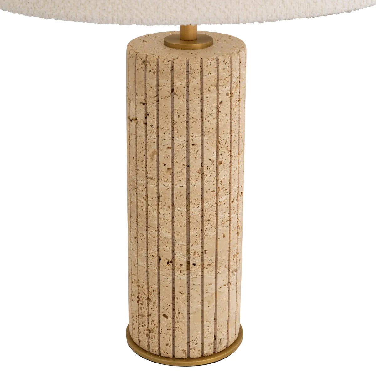 Table Lamp Giova Round - Travertine