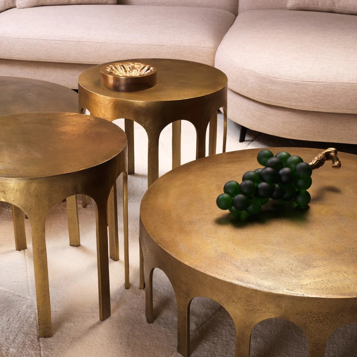 Coffee Table Gardini - Vintage Brass Finish