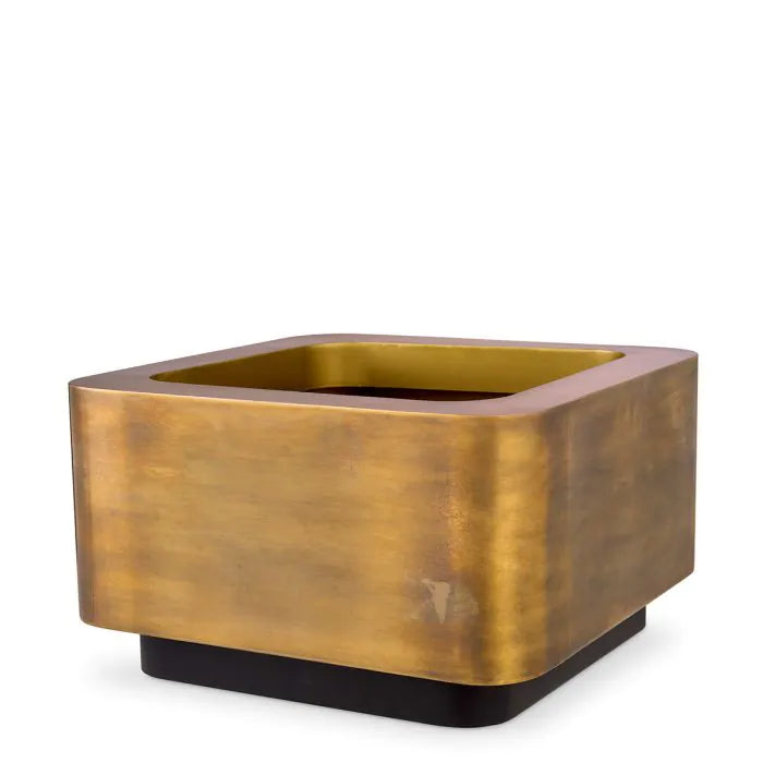 Planter Jasper square XS - Brass