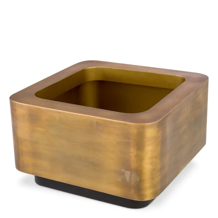 Planter Jasper square XS - Brass