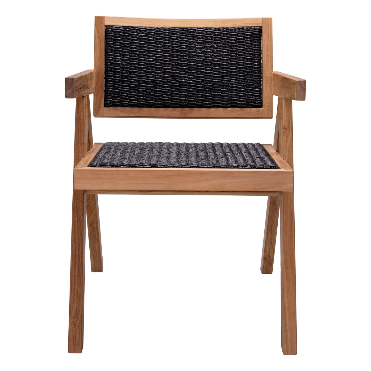 Kristo Outdoor Dining Chair Teak Black