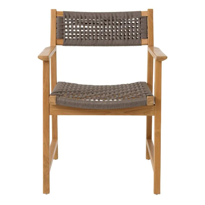 Outdoor Dining Chair Cancun Set Of 2 - Natural Teak