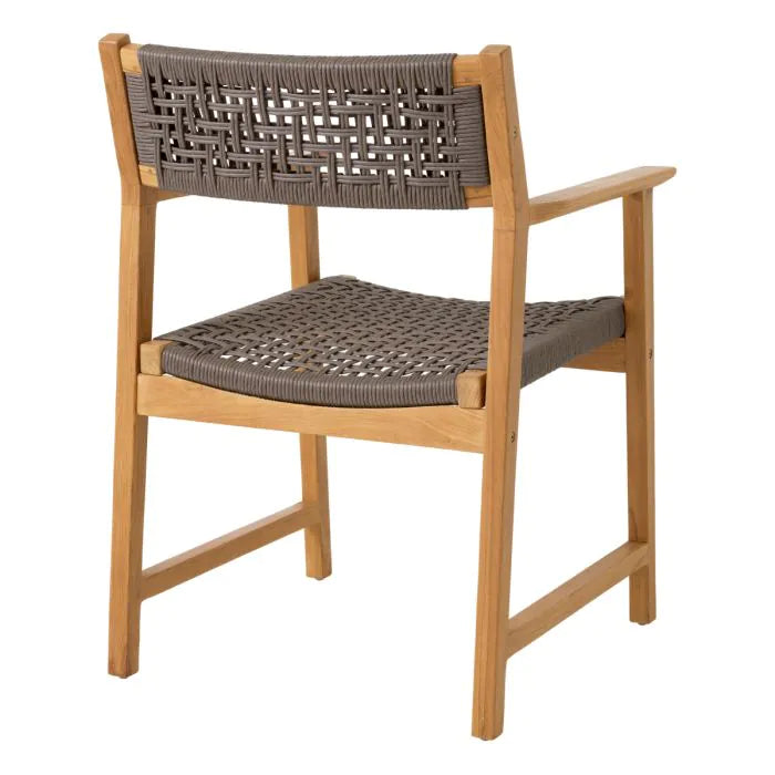 Outdoor Dining Chair Cancun Set Of 2 - Natural Teak