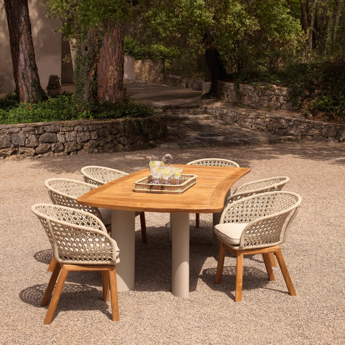 Outdoor Dining Table Osario - Natural Teak