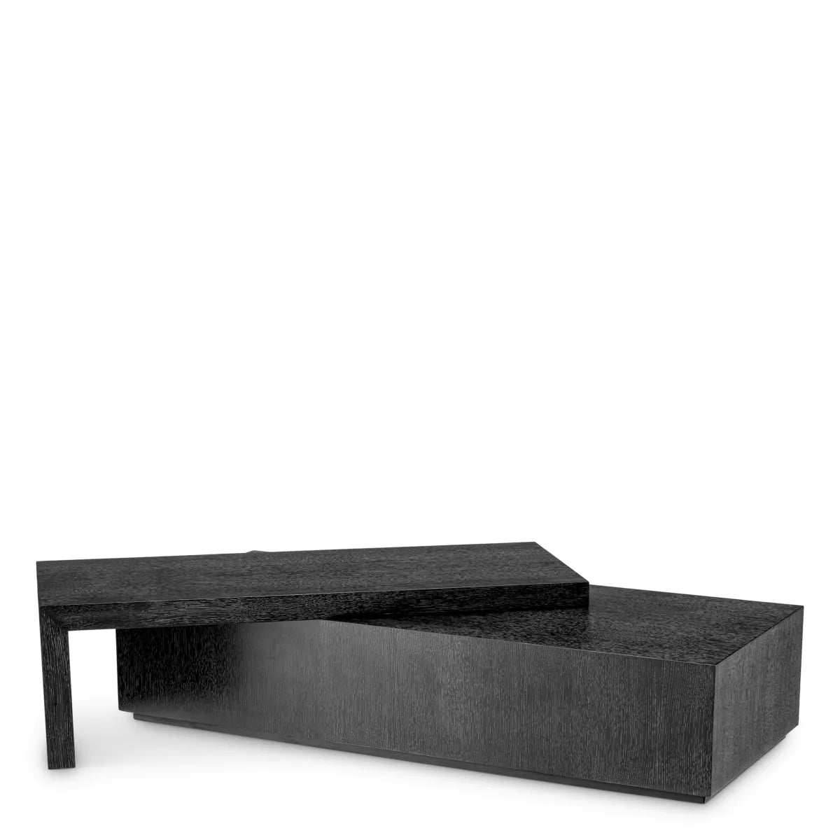 Coffee Table Salento Set Of 2 - Charcoal Grey Oak Veneer